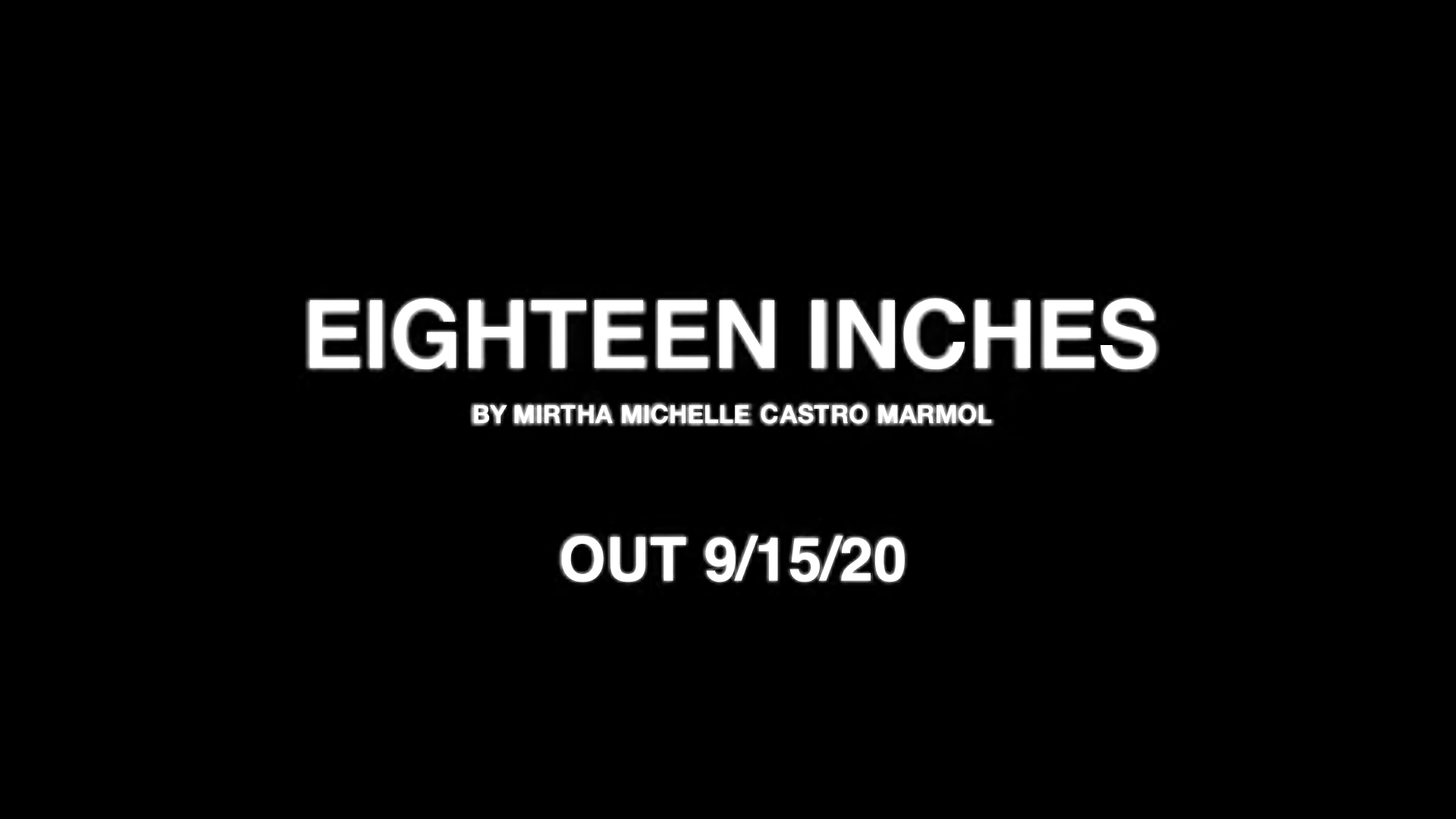 Eighteen Inches Book Trailer