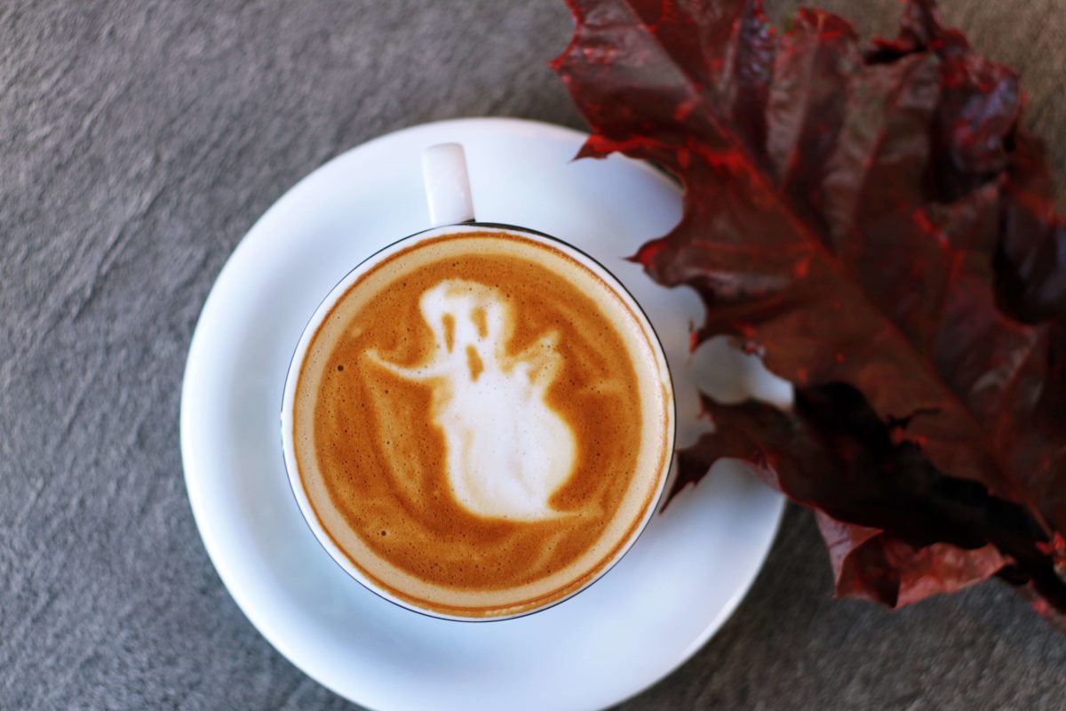 ghost latte art