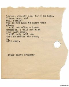 Tyler Knott Gregson poem